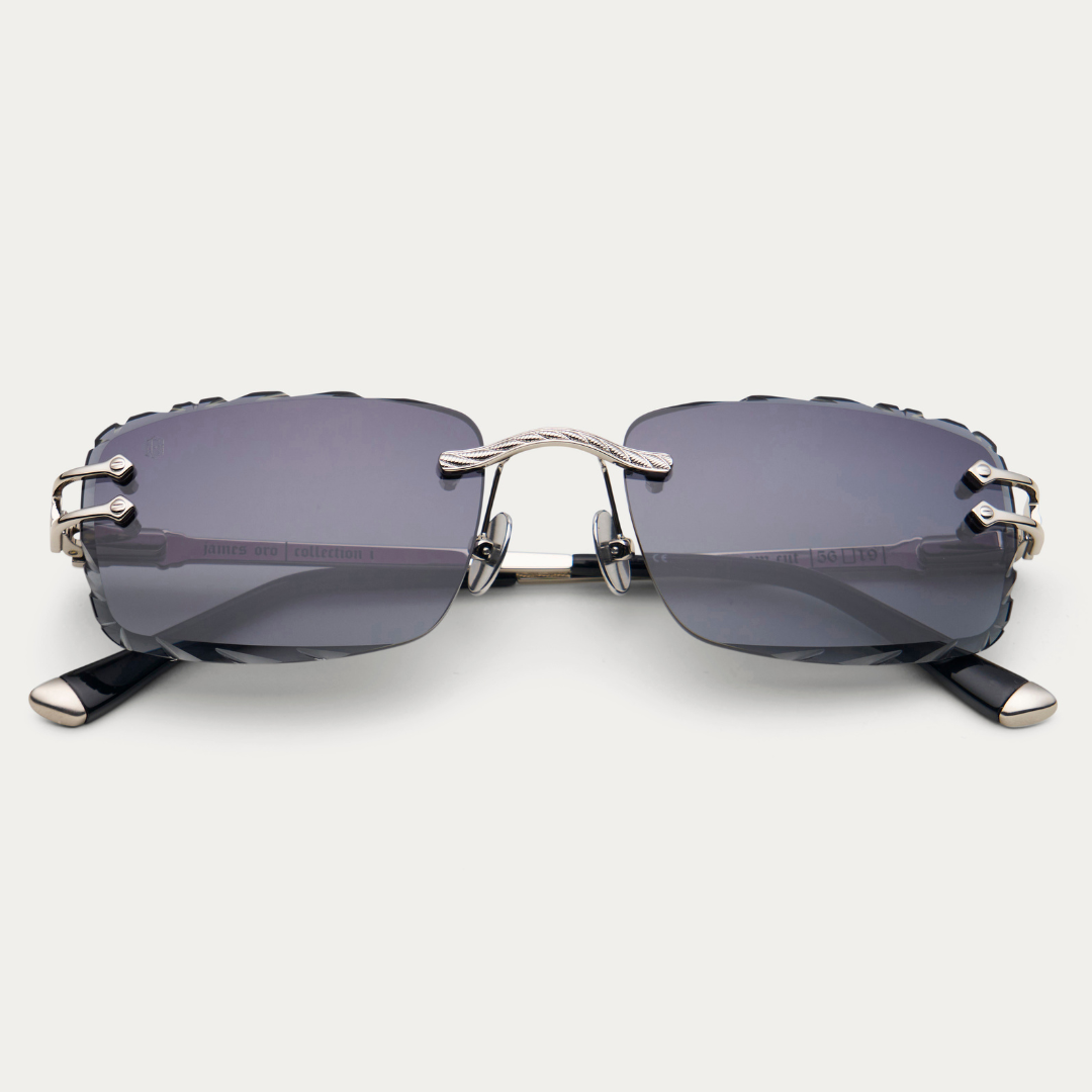 BLACK TINT SILVER SIGNATURE GEM CUT – JAMES ORO BLACK TINT SILVER SIGNATURE GEM CUT – JAMES ORO