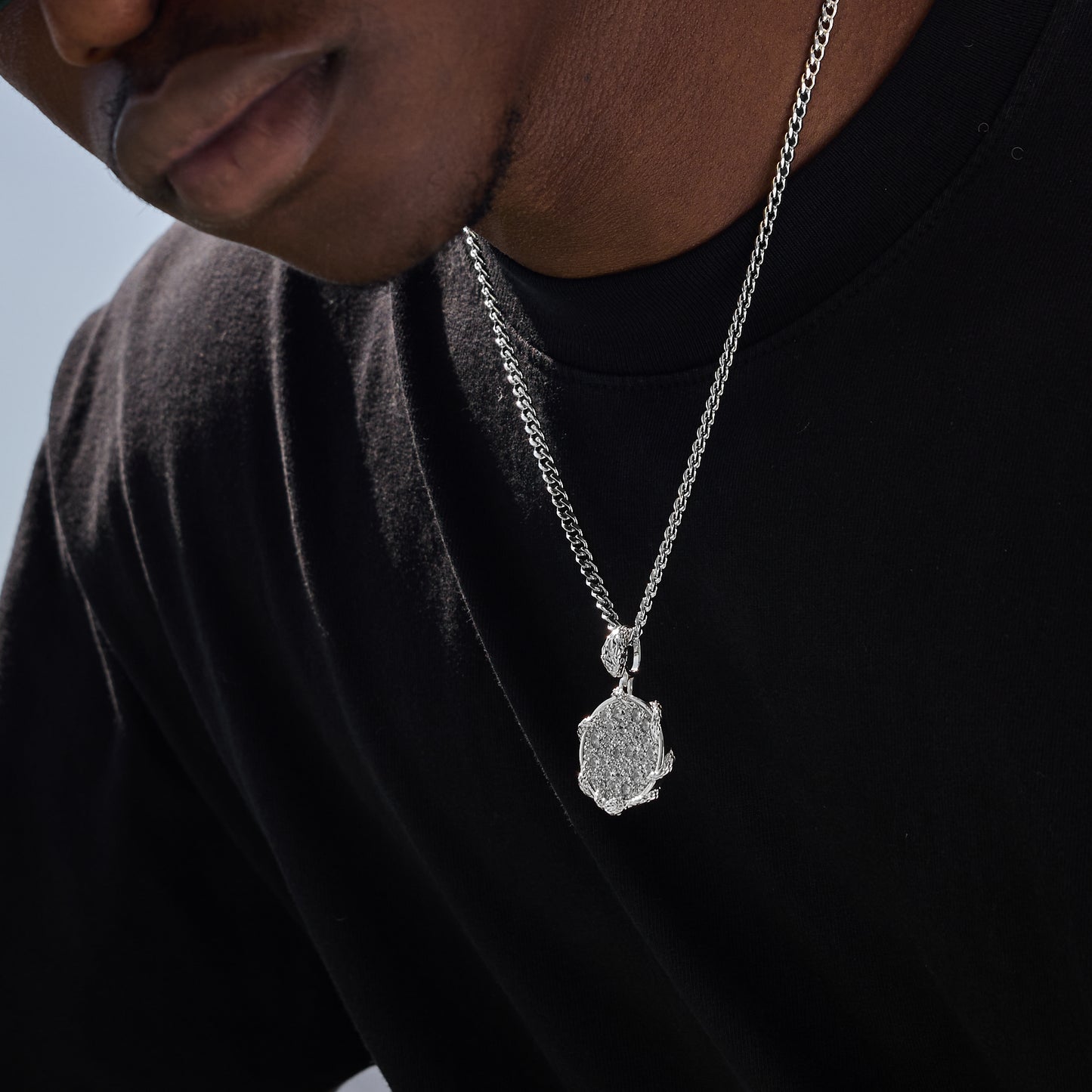 SILVER CUBAN LINK CHAIN 4mm