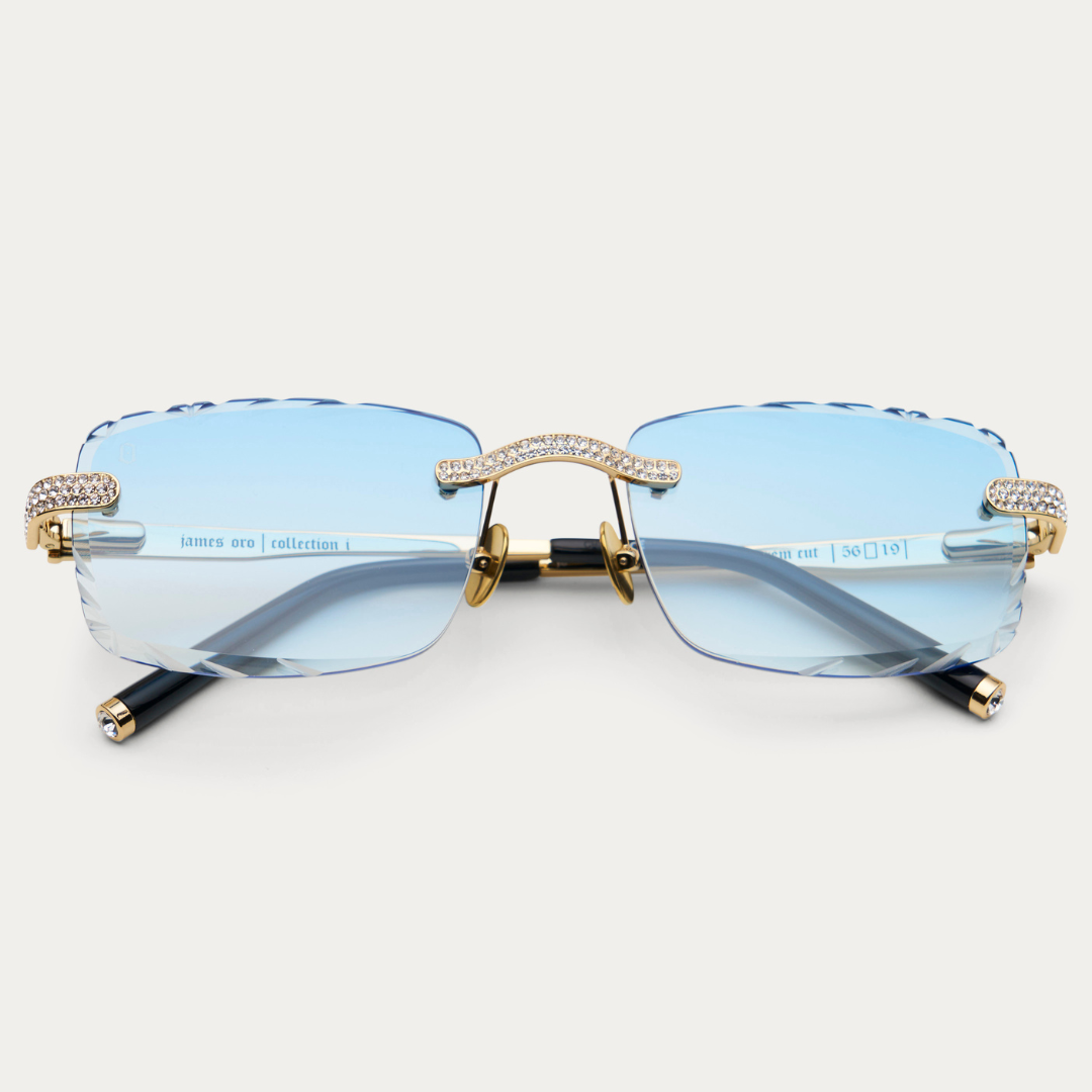 ICED BLUE TINT SIGNATURE GEM CUT – JAMES ORO