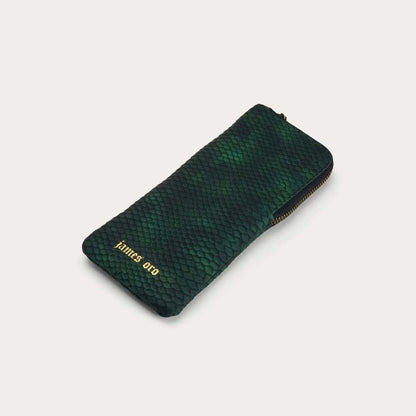 MATTE GREEN PYTHON SOFT SLEEVE CASE