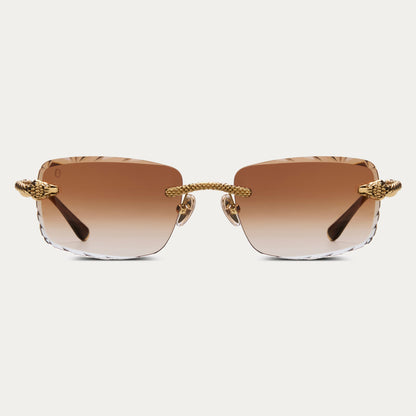 BROWN SERPENT GEM CUT