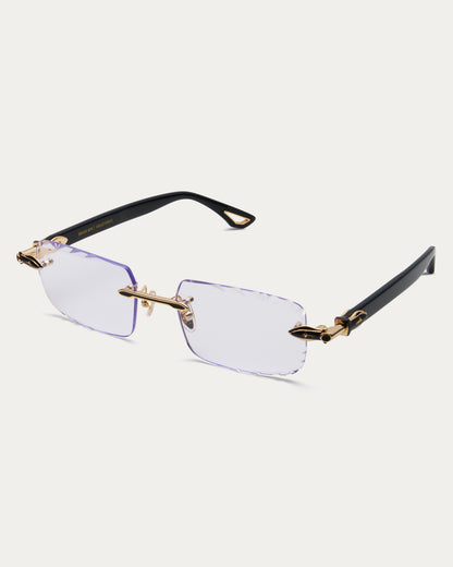 CLEAR BLACK JAVELIN GEM CUT