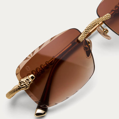 BROWN SERPENT GEM CUT