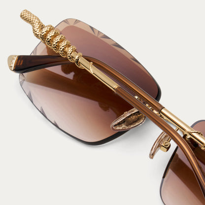 BROWN SERPENT GEM CUT