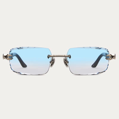 BLUE TINT SILVER HYDRA GEM CUT