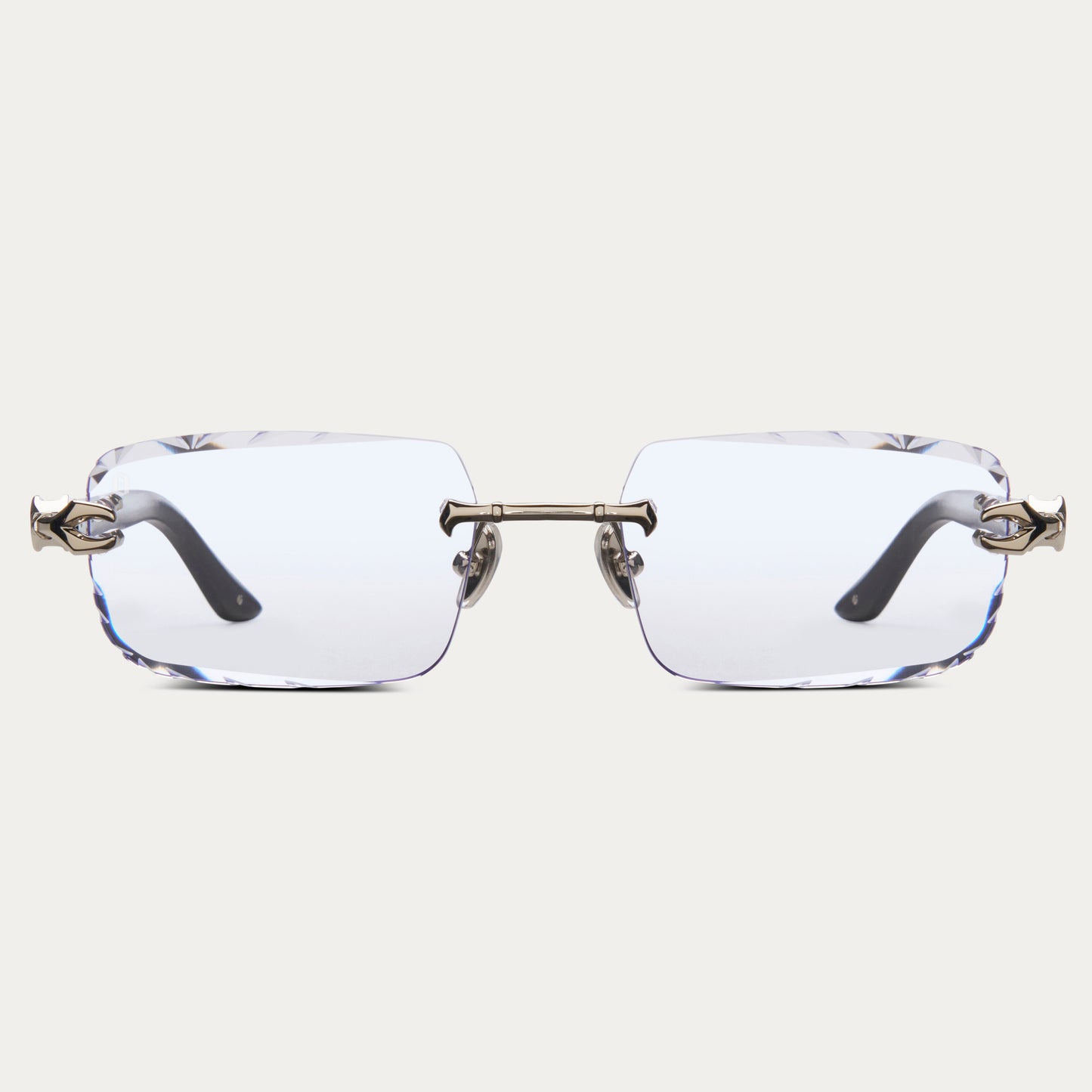 CLEAR SILVER HYDRA GEM CUT