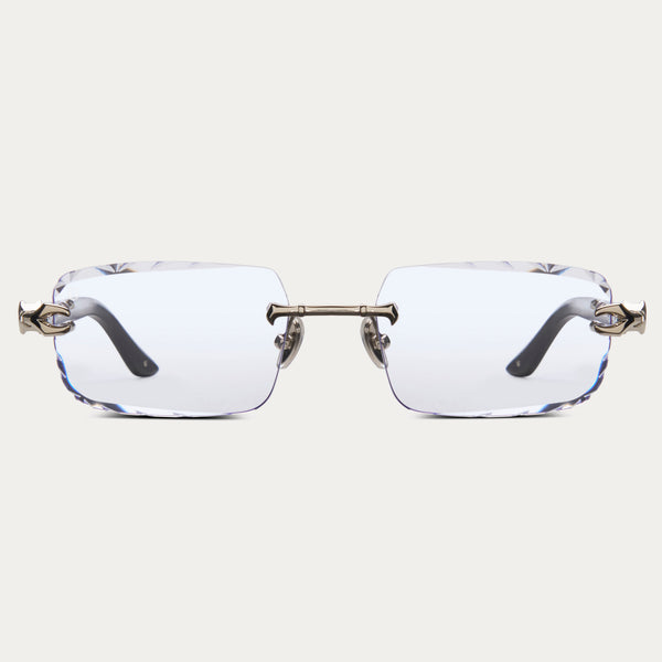 CLEAR SILVER HYDRA GEM CUT