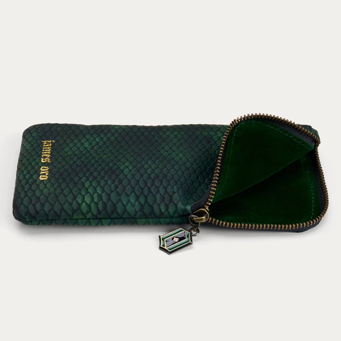 MATTE GREEN PYTHON SOFT SLEEVE CASE