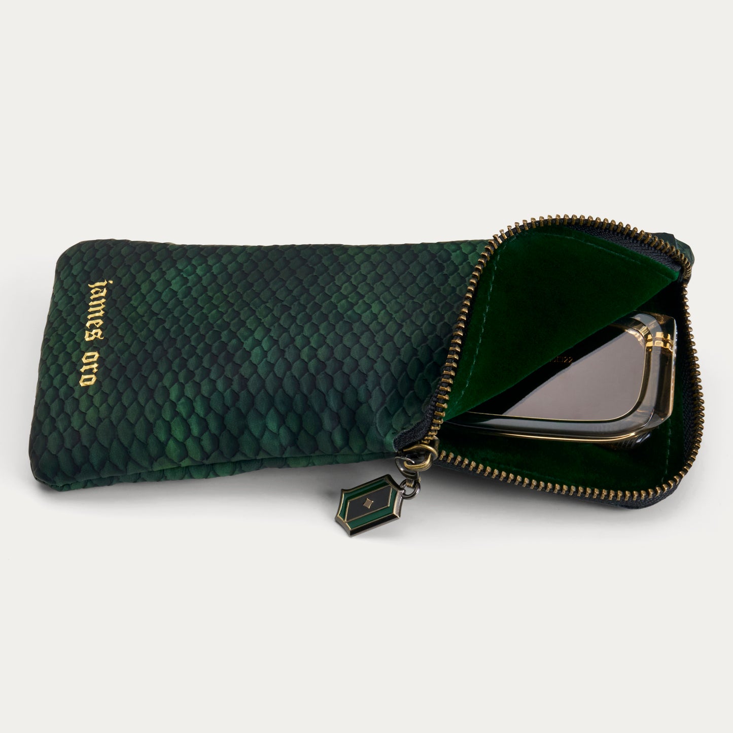 MATTE GREEN PYTHON SOFT SLEEVE CASE