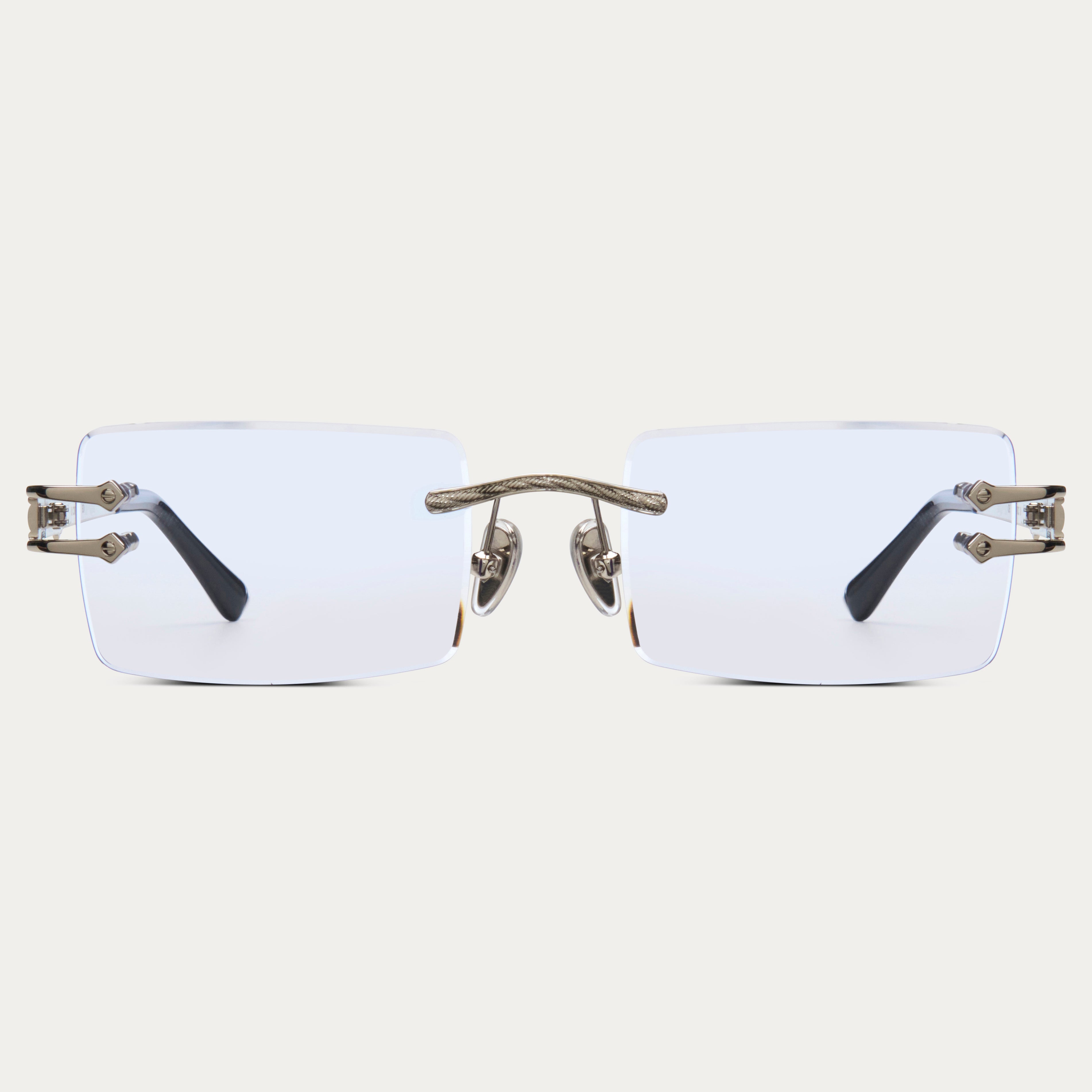 james oro リムレス メガネ サングラス シルバークリア 完売 希少 CLEAR SILVER OPUS – JAMES ORO