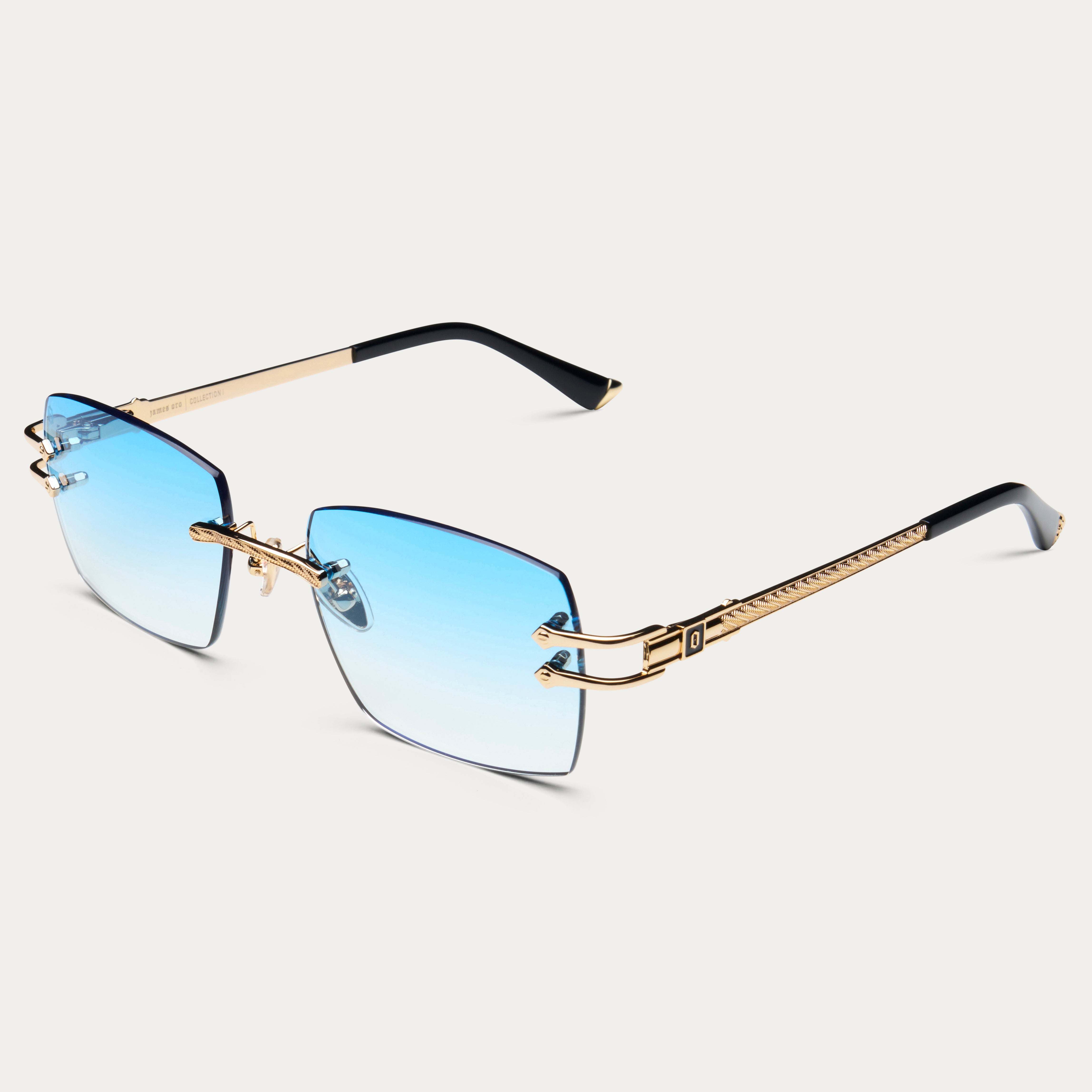 james oro リムレス メガネ サングラス BLUE TINT SERPENT AUTHENTIC – JAMES ORO