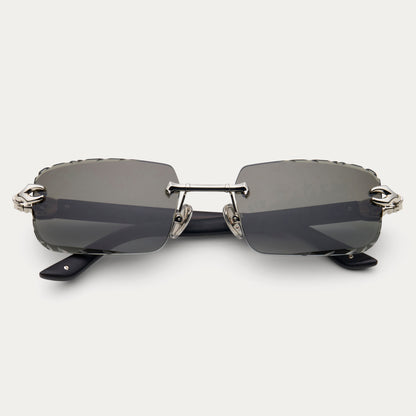 BLACK SILVER HYDRA GEM CUT