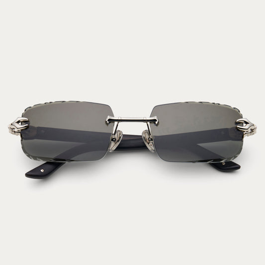 BLACK SILVER HYDRA GEM CUT