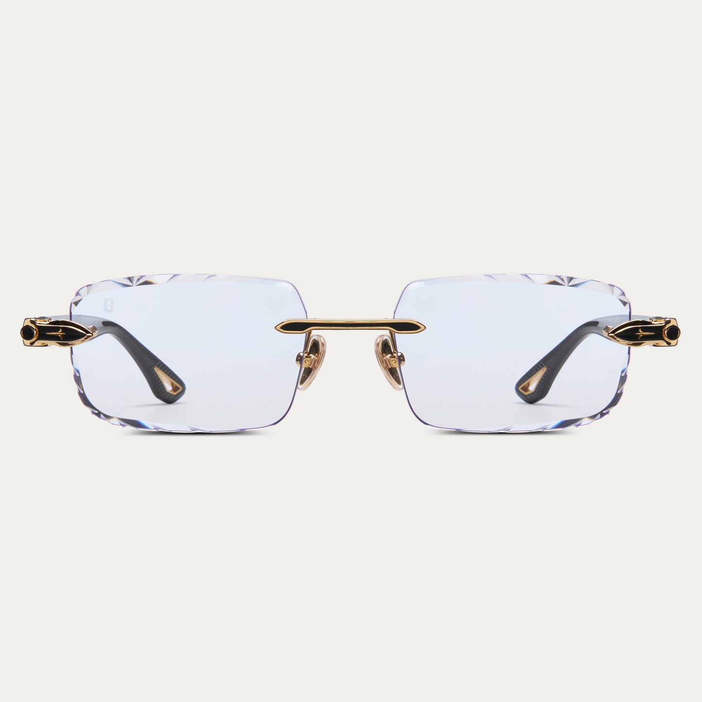 CLEAR BLACK JAVELIN GEM CUT