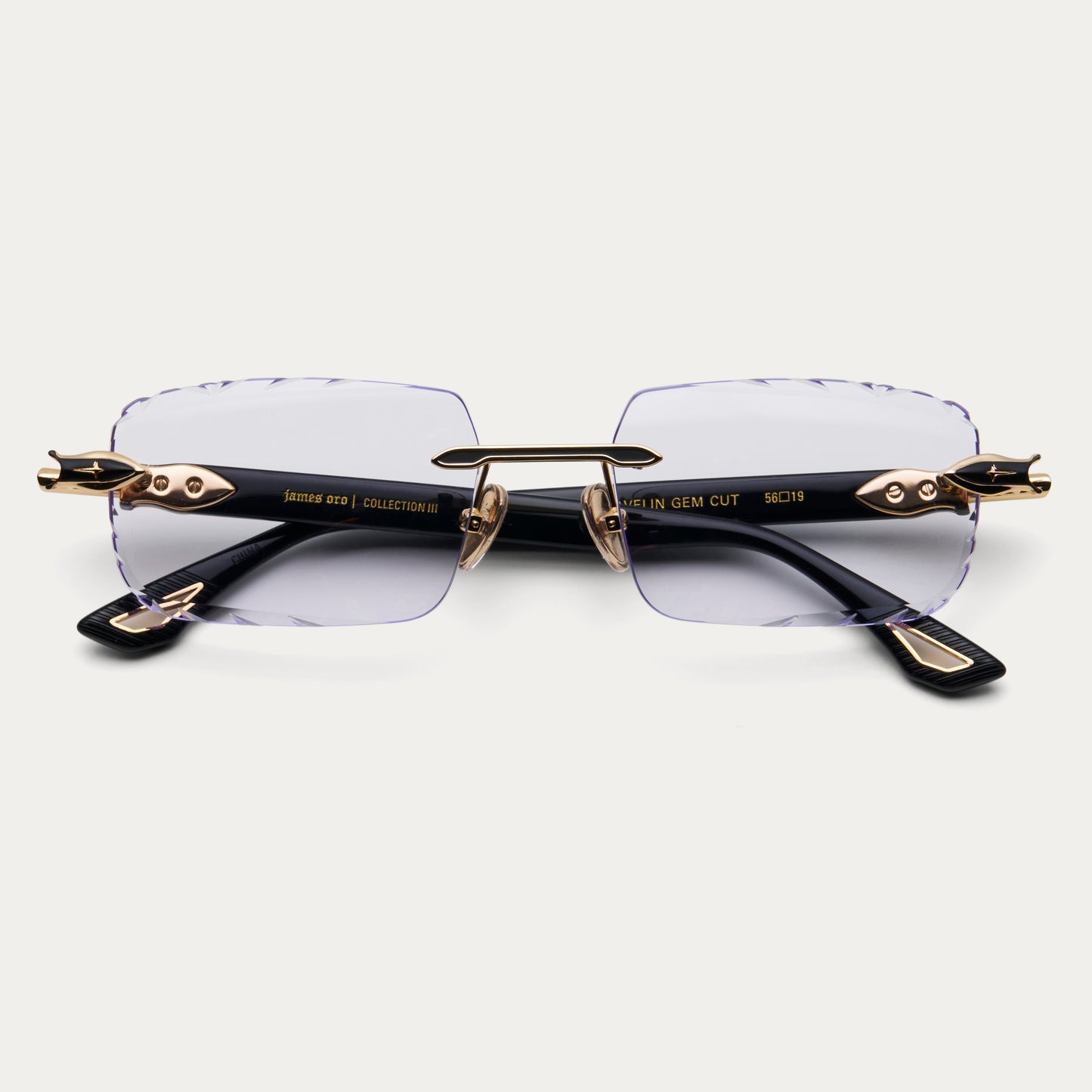 CLEAR BLACK JAVELIN GEM CUT