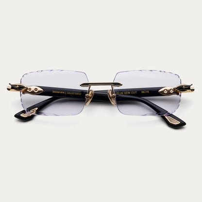 CLEAR BLACK JAVELIN GEM CUT