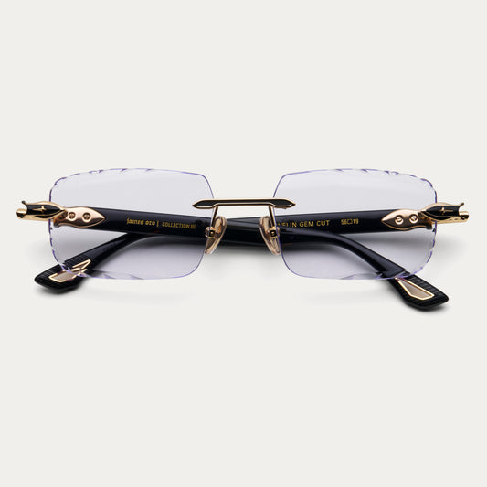 CLEAR BLACK JAVELIN GEM CUT