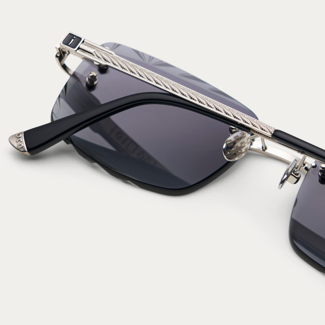 BLACK TINT SILVER SIGNATURE GEM CUT – JAMES ORO BLACK TINT SILVER SIGNATURE GEM CUT – JAMES ORO