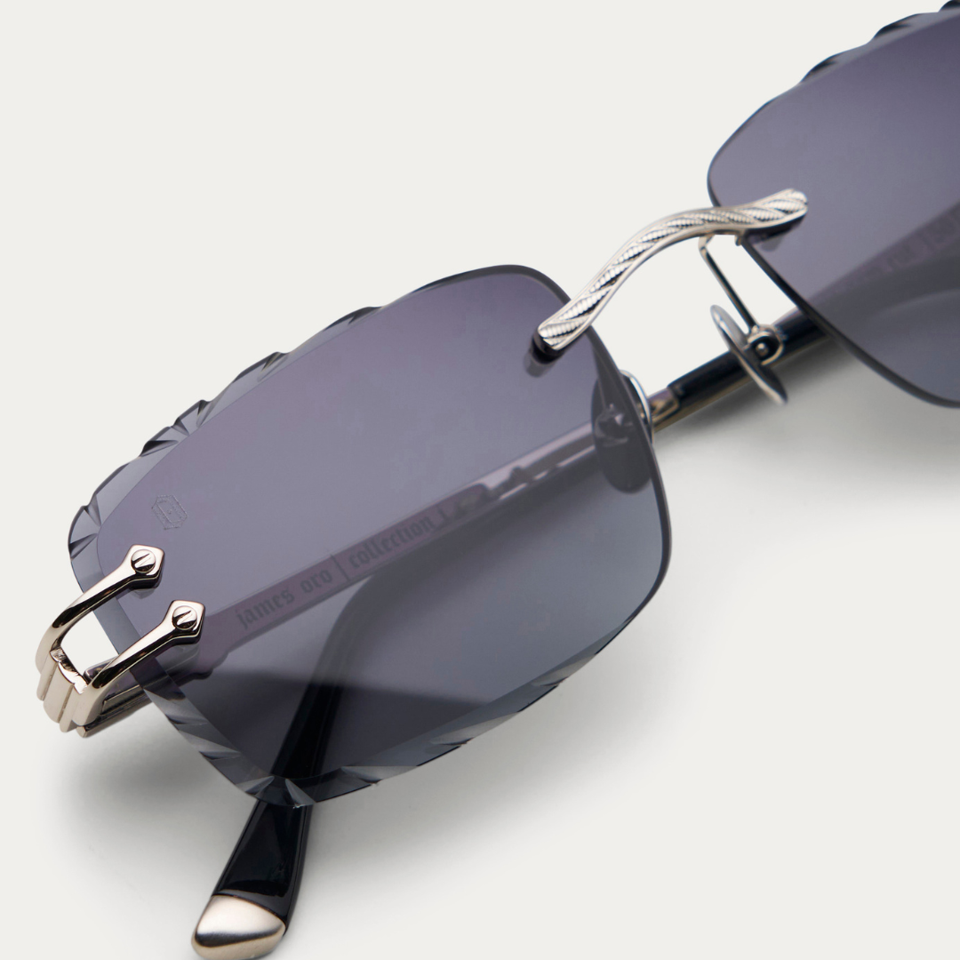 BLACK TINT SILVER SIGNATURE GEM CUT – JAMES ORO BLACK TINT SILVER SIGNATURE GEM CUT – JAMES ORO