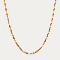 GOLD CUBAN LINK CHAIN 4mm - GIFT