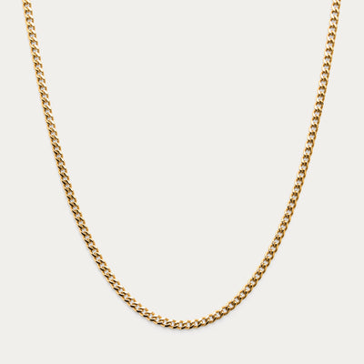GOLD CUBAN LINK CHAIN 4mm