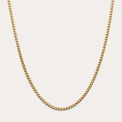 GOLD CUBAN LINK CHAIN 4mm