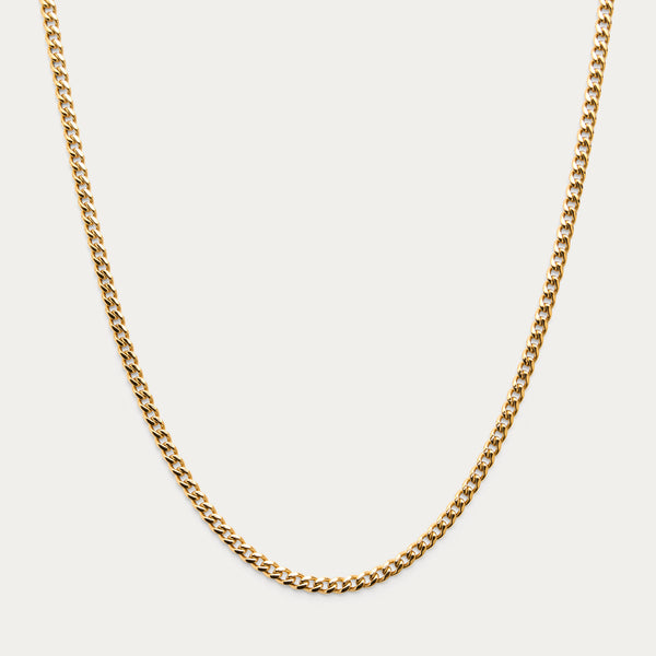 GOLD CUBAN LINK CHAIN 4mm