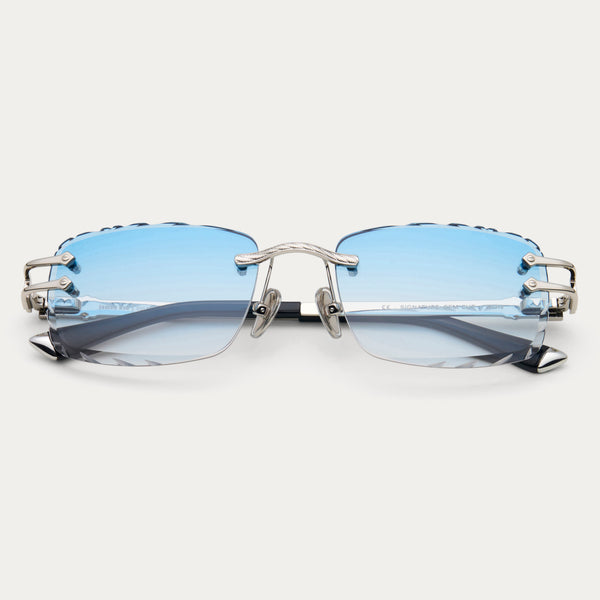 BLUE TINT SILVER SIGNATURE GEM CUT