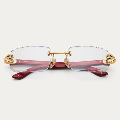 CLEAR RED LACQUER HYDRA GEM CUT