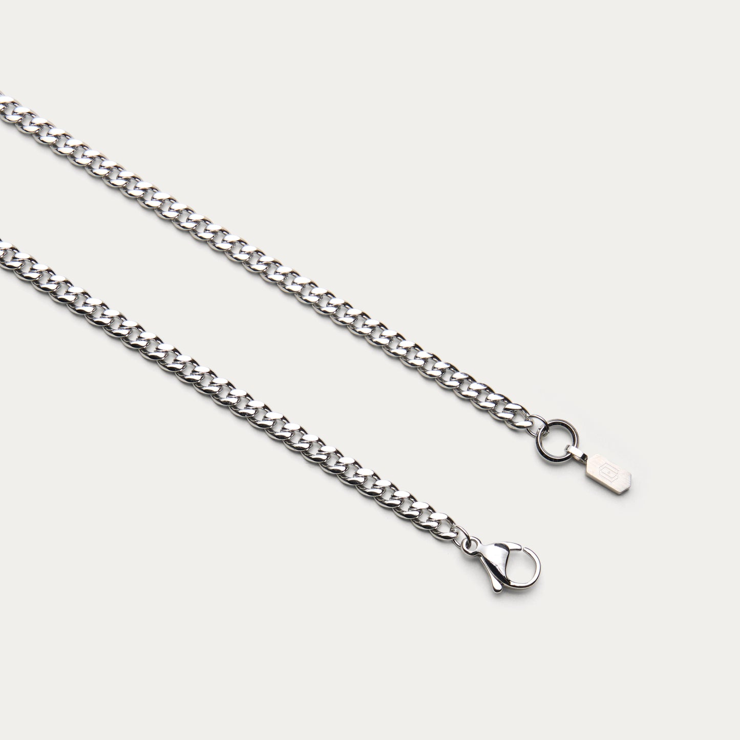 SILVER CUBAN LINK CHAIN 4mm