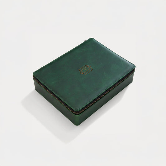 COLLECTORS CASE | DARK GREEN LEATHER