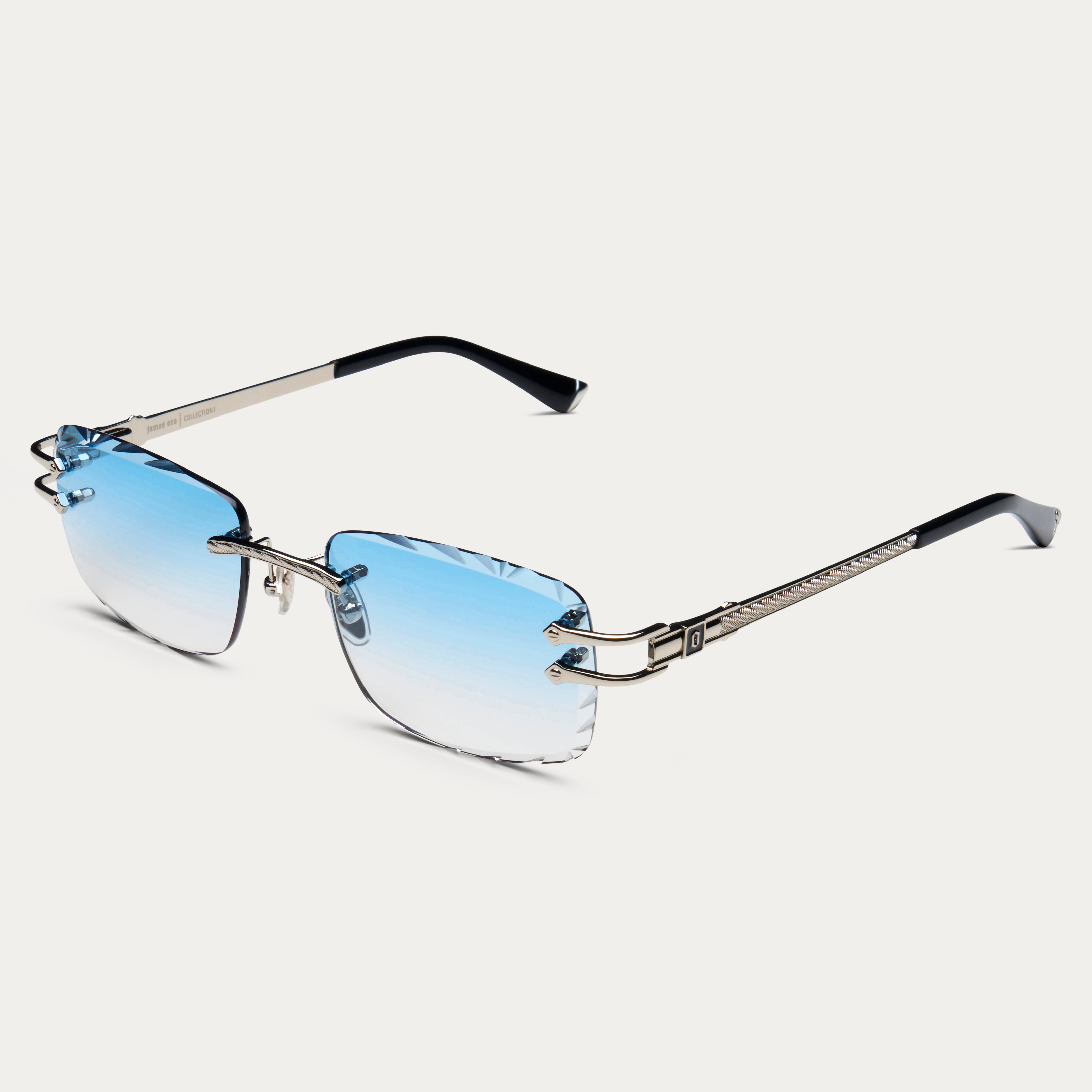 BLUE TINT SILVER SIGNATURE GEM CUT – JAMES ORO