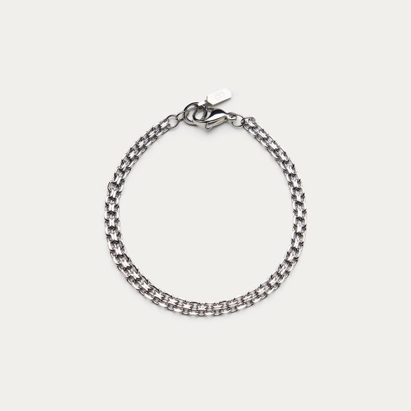 SILVER HELIX BRACELET 4mm