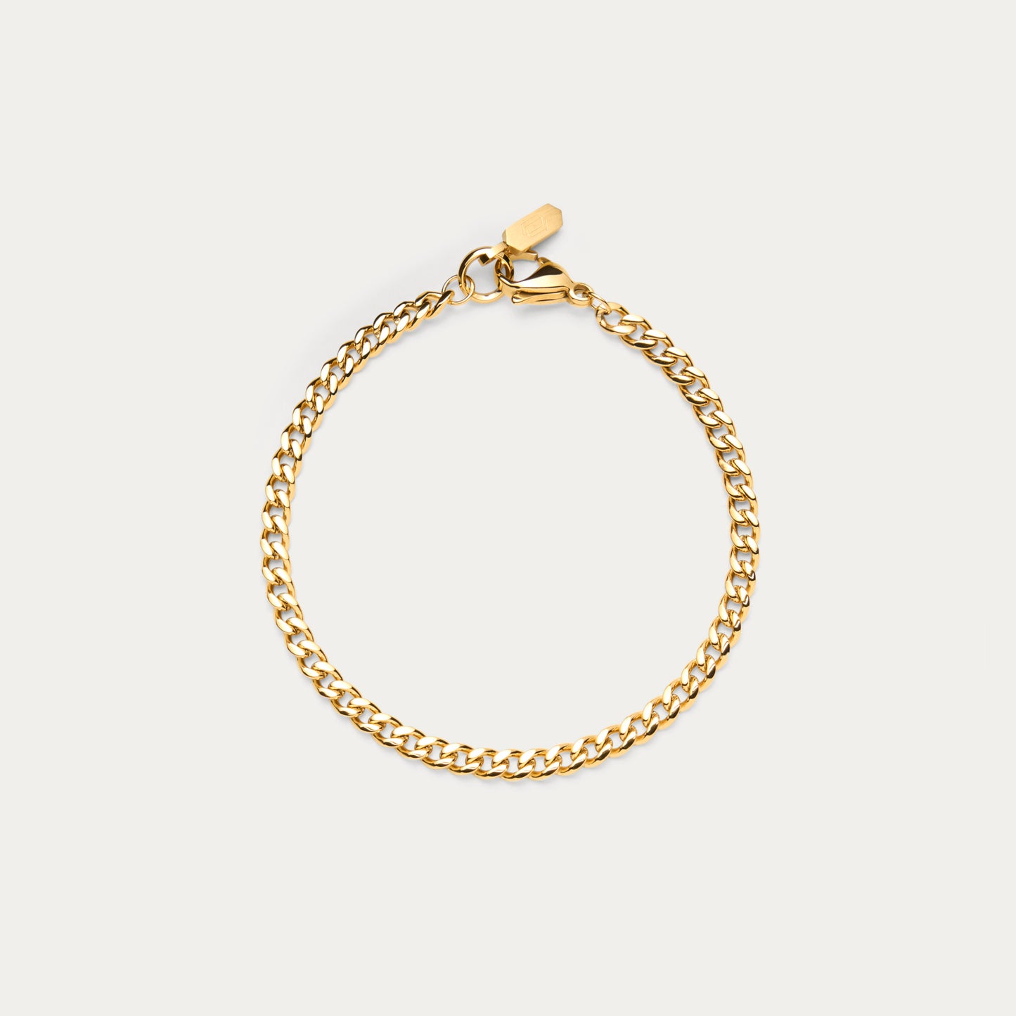GOLD CUBAN LINK BRACELET 4mm