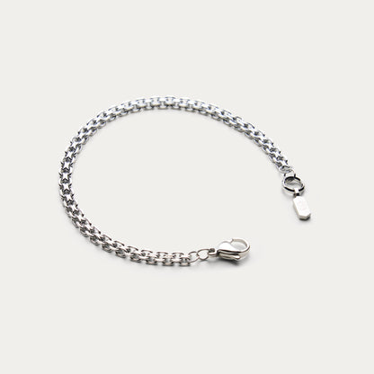 SILVER HELIX BRACELET 4mm