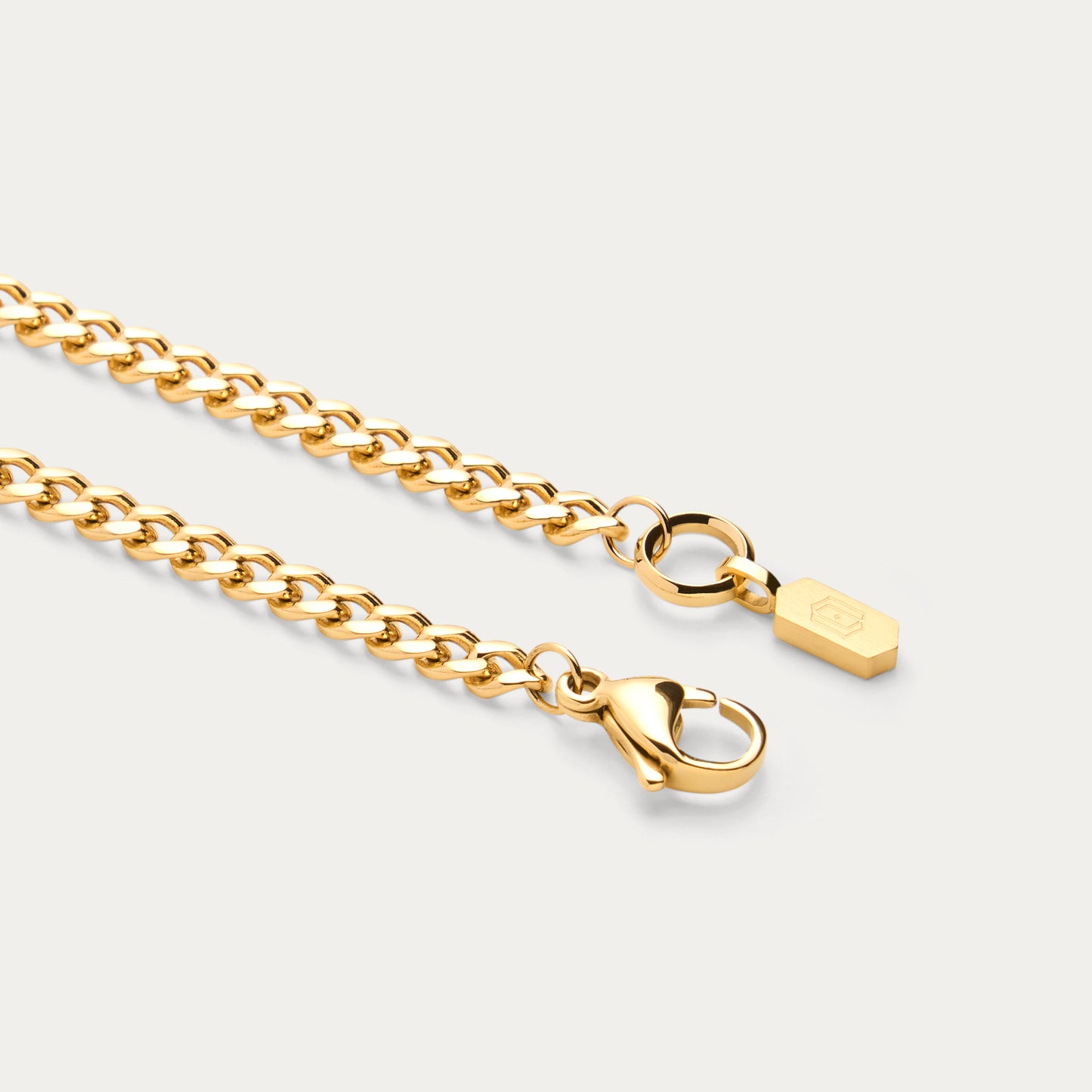 GOLD CUBAN LINK BRACELET 4mm