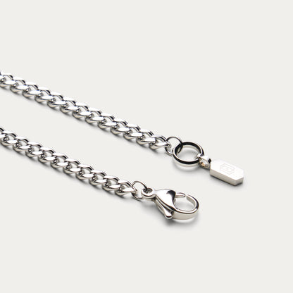 SILVER CUBAN LINK BRACELET 4mm