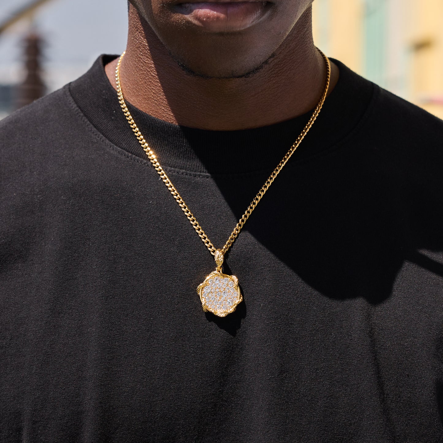 GOLD OROBOROS PENDANT