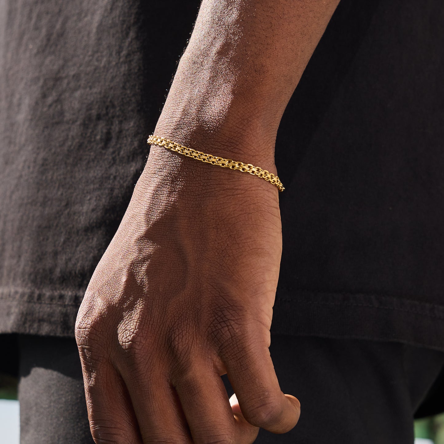 GOLD HELIX BRACELET 4mm