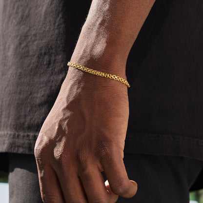 GOLD HELIX BRACELET 4mm