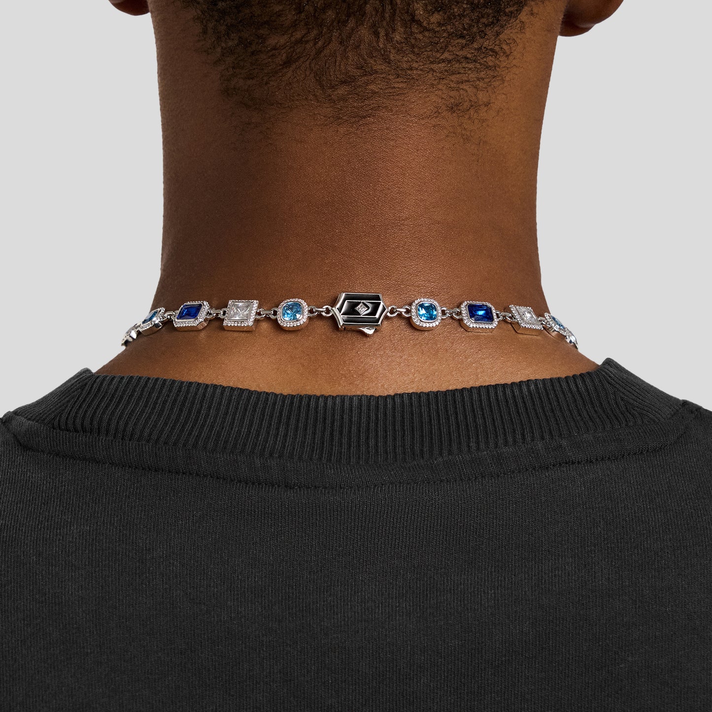 SILVER MELANGE NECKLACE