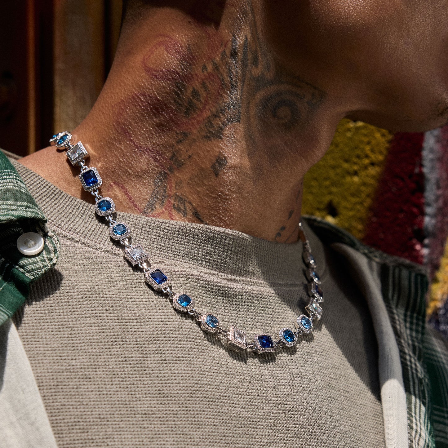 SILVER MELANGE NECKLACE