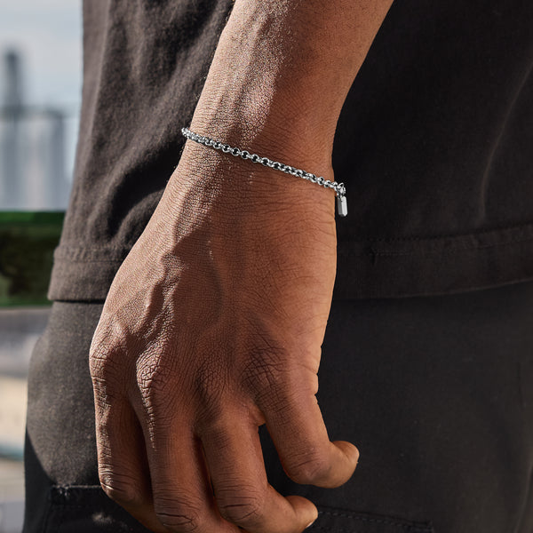 SILVER ANELLO BRACELET 3mm