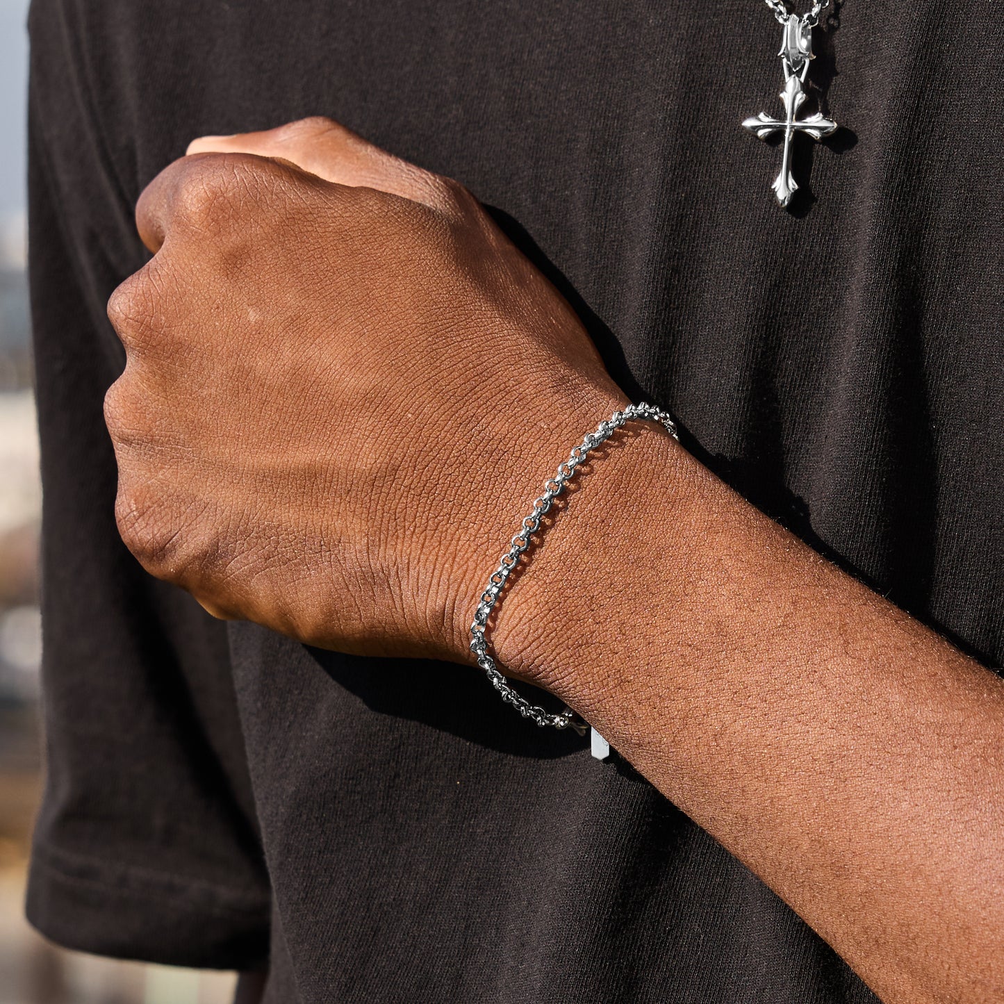 SILVER ANELLO BRACELET 3mm
