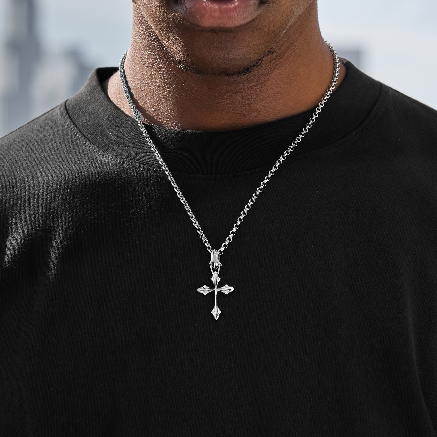SILVER BISHOP PENDANT