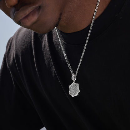SILVER CUBAN LINK CHAIN 4mm