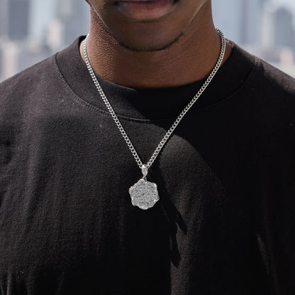 SILVER CUBAN LINK CHAIN 4mm