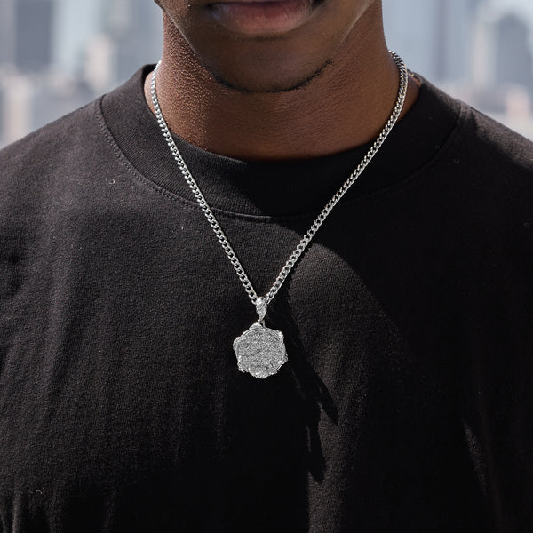 SILVER CUBAN LINK CHAIN 4mm