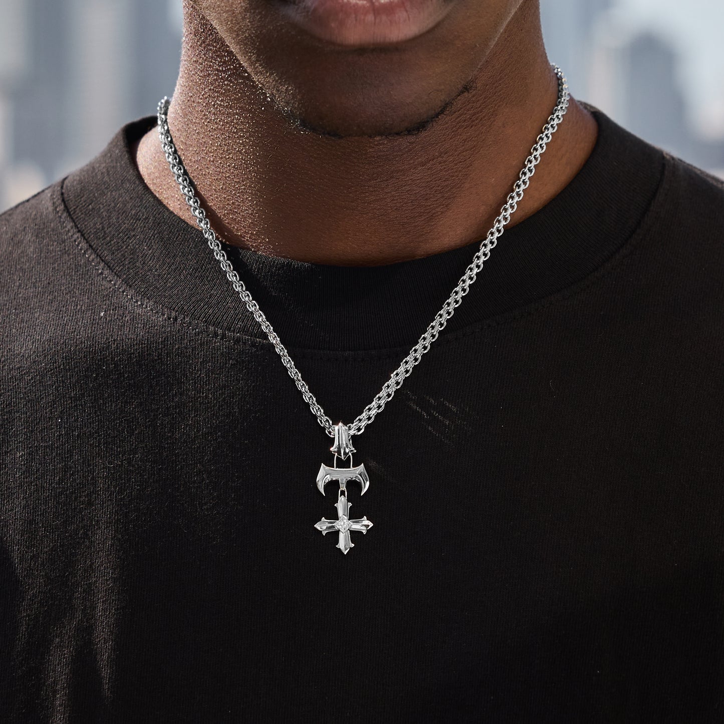 SILVER SAINT PENDANT