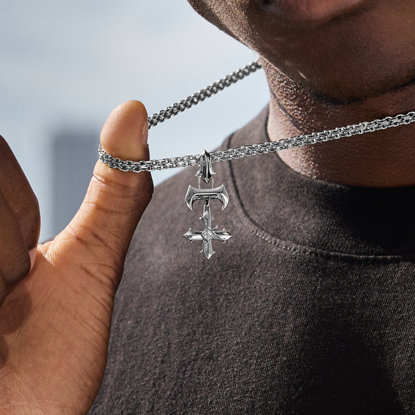 SILVER SAINT PENDANT
